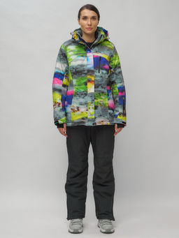 Горнолыжный костюм женский большого размера разноцветный 02278Rz - Chunmai фото 2