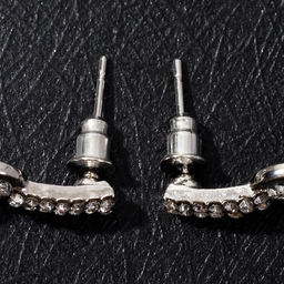 Серьги с жемчугом Шарики и сцепление колец, цвет белый в серебре - Queen fair фото 3