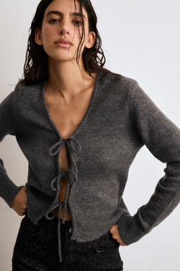 Кардиган на завязках