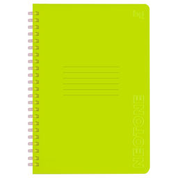 Тетрадь 48л. на силиконовой спирали BG "Neon. Yellow" клетка (Т5гр48_пл 58822) пластиковая обложка