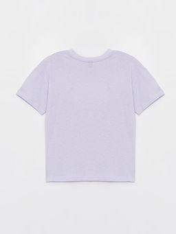 Bisiklet Yaka Bask?l? K?sa Kollu Erkek ?ocuk Ti??rt - Waikiki фото 2