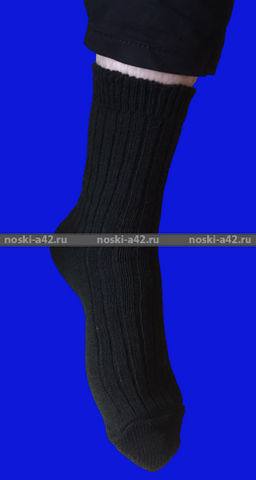 Цена за 5 пар. 5 ПАР - Носки мужские ШЕРСТЯНЫЕ ЧЕРНЫЕ арт. 1А40 27 - For you фото 2