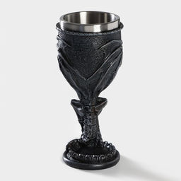 Бокал средневековый «Свирепый дракон», 200 мл, нержавеющая сталь, чёрный