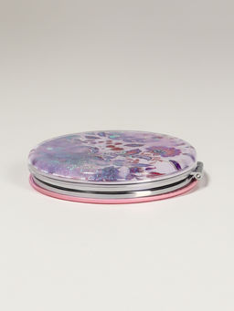 Цена за 2 шт. Зеркало складное Цветы, d=7.2 см, с увеличением х2, сиреневое - Qf фото 5