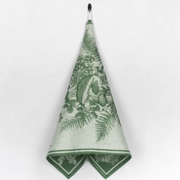 07с-39ЯК 50*70 Полотенце "Грибы и желуди" цв. зеленый