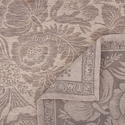 Салфетка декоративная сервировочная 61х61см "Лесные травы", жаккард/пестроткань, газоопалка: лен 51% хлопок 49%, плотность 230г/м2, упаковка: на картоне, "Домашняя мода" (Россия)