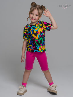 Костюм Актив яркие сердца-фуксия