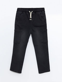 Beli Lastikli Erkek ?ocuk Jean Pantolon