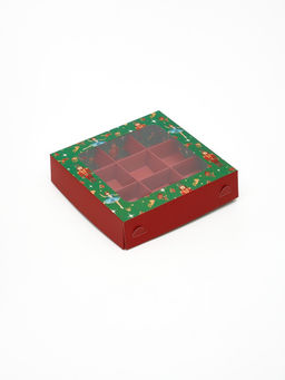 Цена за 5 шт. Коробка под 9 конфет новогодняя «Щелкунчик», 14.5×14.5×3.5 см