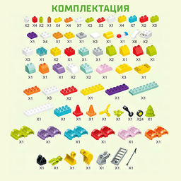 Конструктор в кейсе «Транспорт с глазками», 2 варианта сборки, 150 деталей, бирюзовый ящик
