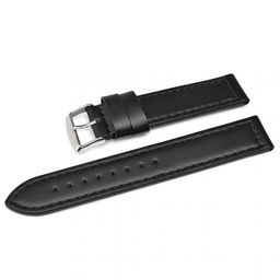 Ремешок для часов натуральная кожа черный C22-18black-XL