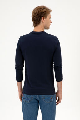 Erkek Lacivert Basic Sweatshirt Sepette S_rpriz _ndirim - U.s. polo assn фото 5