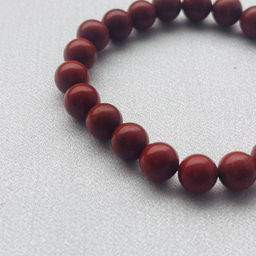 Браслет из кирпичной Яшмы 17,5 см