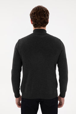 Мужской антрацит Меланг Базовый вязаный вязаный вязаный - U.s. polo assn фото 5