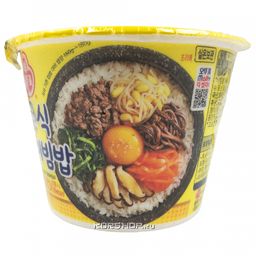 Готовый рис с острым соусом, овощами и мясом бибимбап Ottogi, Корея, 269 г Акция