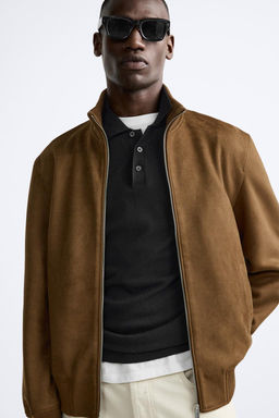 FAUX SUEDE JACKET - Zara фото 6