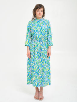 Платье из вискозы с принтом