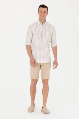 Мужская рубашка в клетку с камнем - U.s. polo assn фото 11