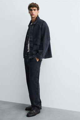 DENIM CHINO TROUSERS - Zara фото 7