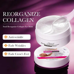 SADOER Разглаживающие гидрогелевые патчи от темных кругов под глазами с муцином улитки 60 шт фото 3