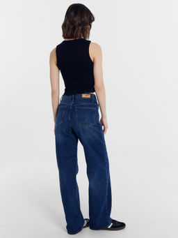 Топ в рубчик с фигурным подрезом черного цвета черный 112751