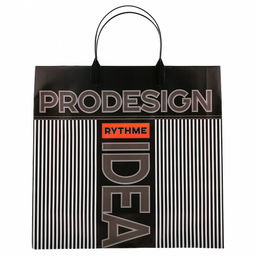 Пакет подарочный мягкий пластик с пластиковой ручкой 30х30см Ритм, 150 мкм, ламинированный (Россия) - Домашняя Мода фото 3