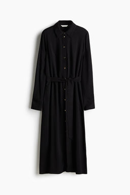 Vestido camisero con cintur?n de anudar