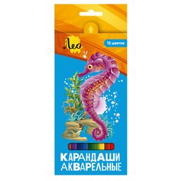 Лео Ярко LBSWP-12 Набор акварельных карандашей заточенный 8 х 12 цв