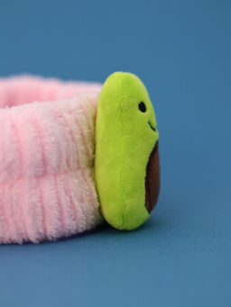 Повязка на голову "Green avocado", pink