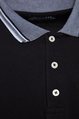 Beyaz Slim/Dar Kesim %100 Polo Yaka T-shirt TMNSS22PO00014