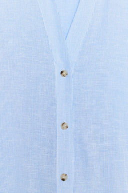 WIDE-SLEEVE LINEN BLEND SHIRT - Zara фото 24