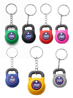 Цена за 3 шт. Брелок резиновый "Гиря" (KL-6006)