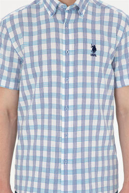 Рубашка U.S. Polo Assn Saks с коротким рукавом из хлопка  фото 6