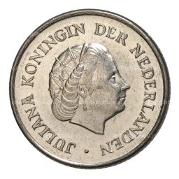 25 центов 1967 года Нидерланды