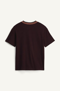 LIMITED EDITION CONTRAST NECK T-SHIRT - Zara фото 4