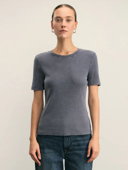 Футболка с эффектом стирки / Zarina  фото 3