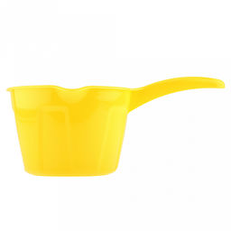 Ковш пластмассовый "Лайт" 2л, д20см, h12см, желтый (Россия)