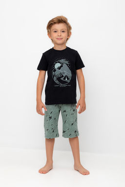 К 1528/24/черный,быстрее ветра пижама дет