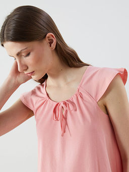 Ba?lamal? Yaka Kad?n Gecelik