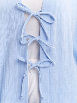 Кардиган из муслина KA01401BLU15