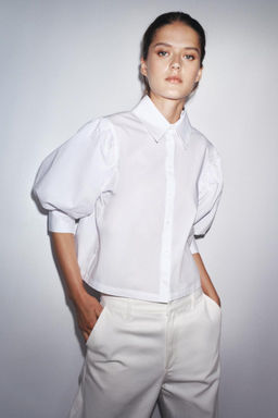 ZW COLLECTION POPLIN SHIRT - Zara фото 16