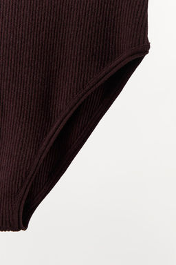 COTTON AND SILK BODYSUIT - Zara фото 6