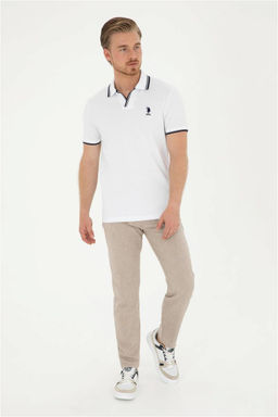 Мужская белая футболка Неожиданная скидка в корзине - U.s. polo assn фото 4
