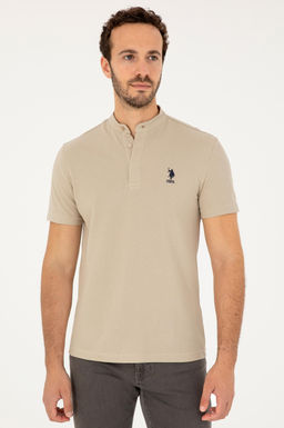 U. S. Polo Assn / Мужская футболка светло-хаки - U.s. polo assn фото 3
