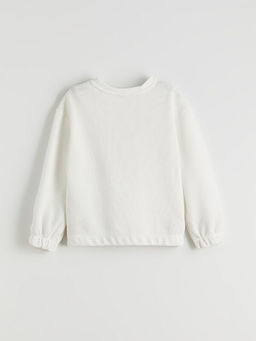 Bisiklet Yaka K?z ?ocuk Sweatshirt