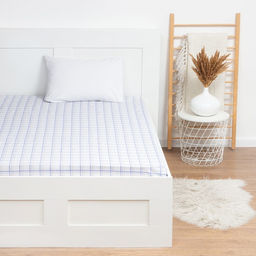 Простыня LoveLife Клетка 150х220 см, 100% хлопок, поплин, 125 г/м