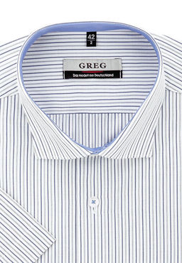 Сорочка мужская короткий рукав GREG 121/109/939/Z/1