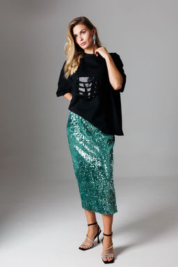 Костюм Lars Style 1023 черный/изумрудный