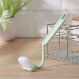 Цена за 5 шт. Щётка с изогнутой ручкой Доляна, 20 см, МИКС