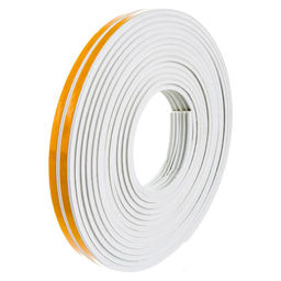 Уплотнитель резин.самокл.Е-проф. белый 9х4ммх12м